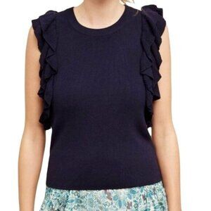 Anthropologie‎ Neck Knit Vest Sweater Vest Medium